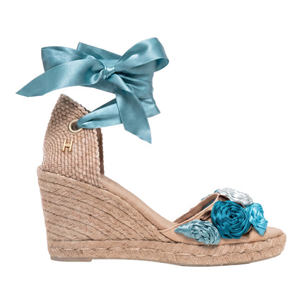 Espadrilles Universe of Roses Blue Capua
