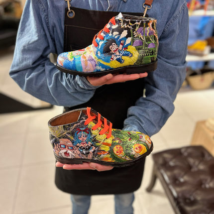 Handpainted Leather Boots Dragon Ball Special