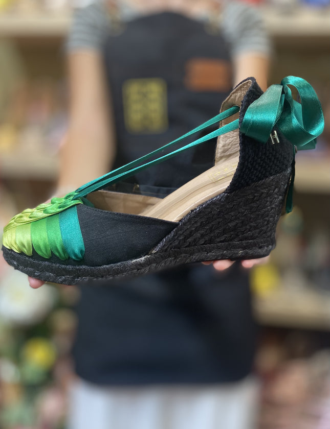 Custom-made Espadrilles Emerald Degrade