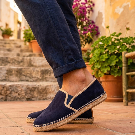 Espadrilles Cairo Navy Leather