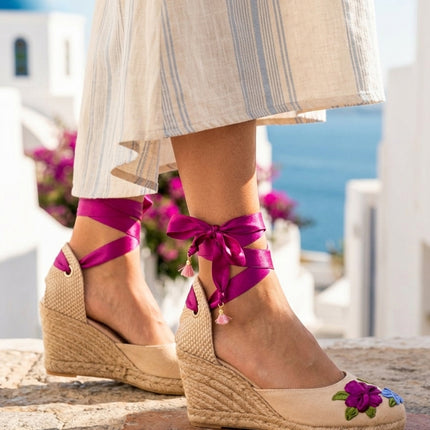 Espadrilles Mykonos con Flores