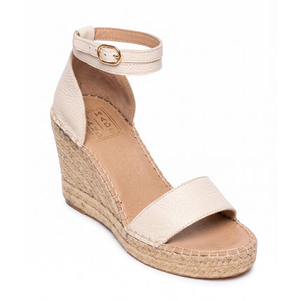 Espadrilles Pompeya Beige High Heel