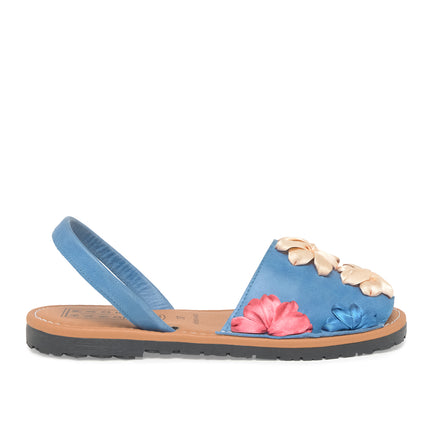 Menorquina Flowers in Santorini Blue