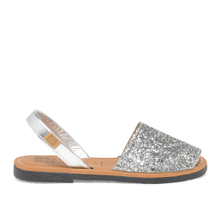 Menorquina Sparkly Silver Flat