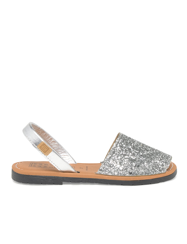 Menorquina Sparkly Silver Flat