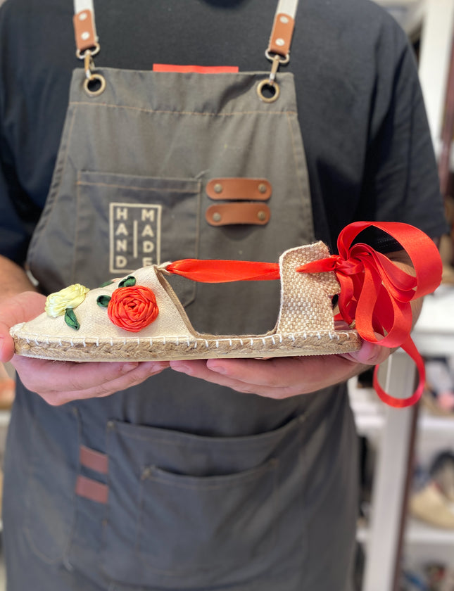 Custom-made Espadrilles Flat Classic Roses