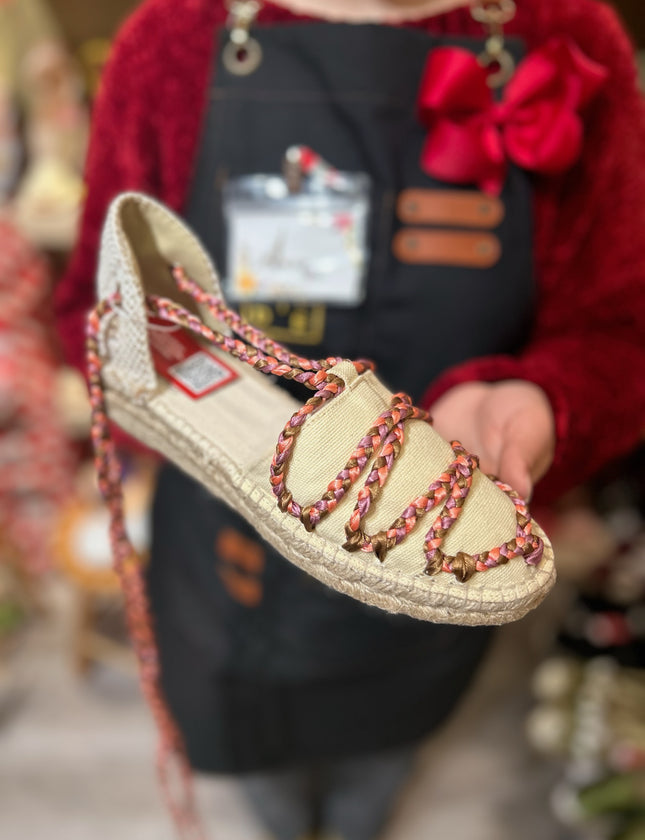 Custom-made Espadrilles Flat Wedge Braided