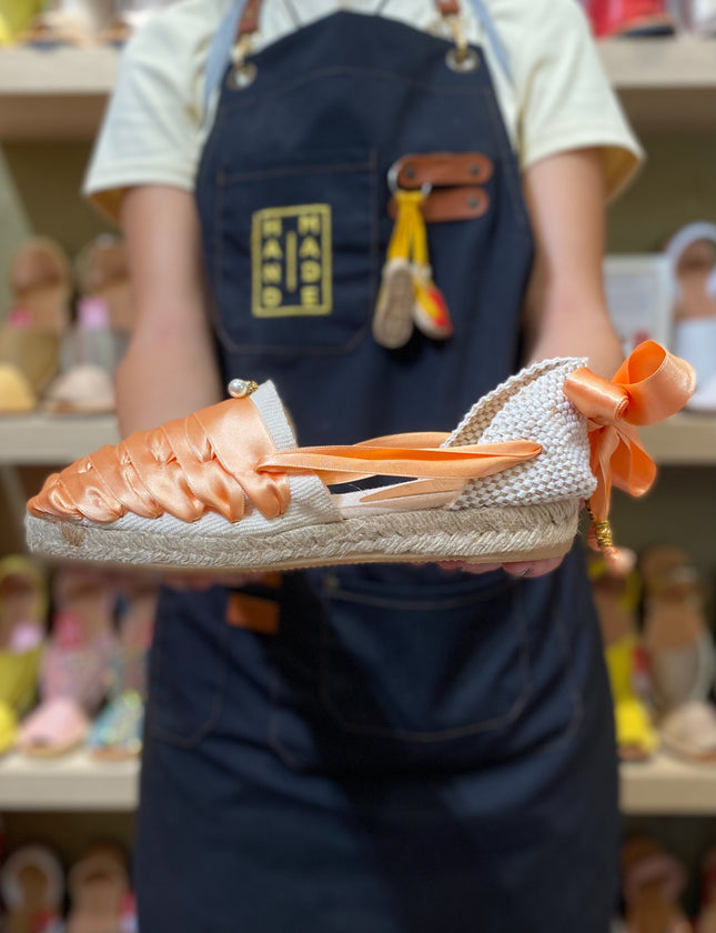 Custom-made Espadrilles Mango Pearl