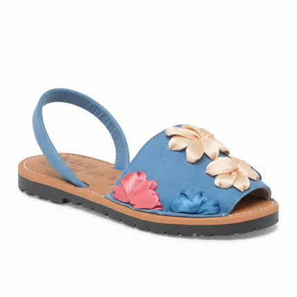 Menorquina Flowers in Santorini Blue