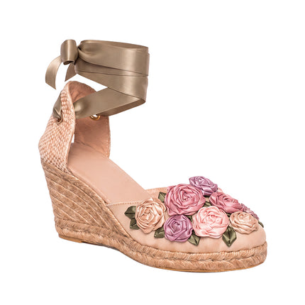 Espadrilles Universe of Roses Pink Mykonos