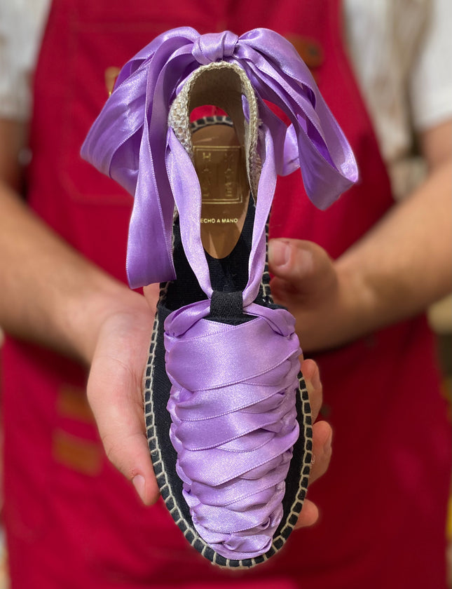 Custom-made Espadrilles Purple Madmoiselle