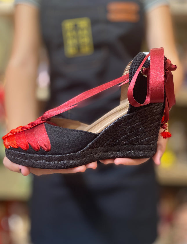 Custom-made Espadrilles Sangria Degrade