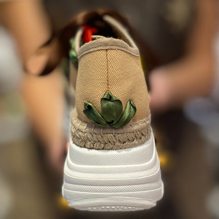 Custom-made Espadrilles Sneakers Sunflower