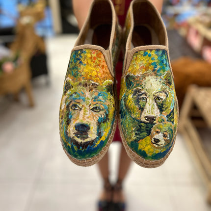 Custom-made Espadrilles Bear Family