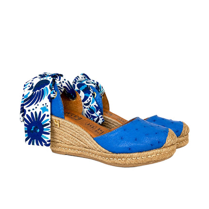 Espadrilles Electric Blue Wedge