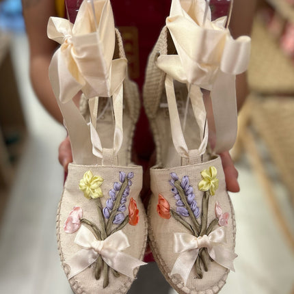 Custom-made Espadrilles French Lavender Wedge