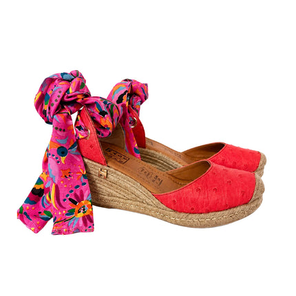 Espadrilles Hot Pink Wedge
