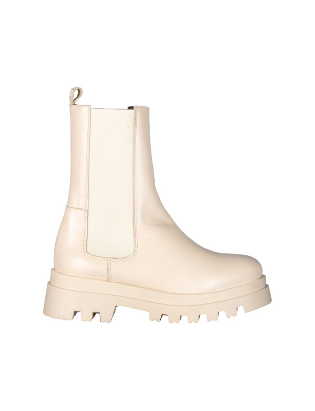 Leather Boots Odessa White