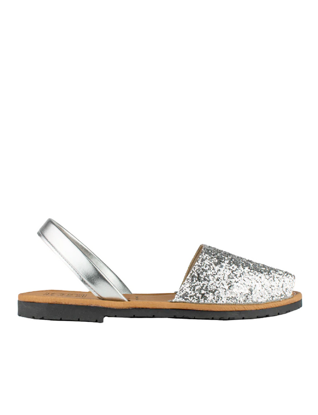 Menorquina Sparkly Silver Flat