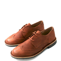 leather moccasin-Oxford Cognac Classic by Ethical & Sustainable Fashion Brand Mamahuhu