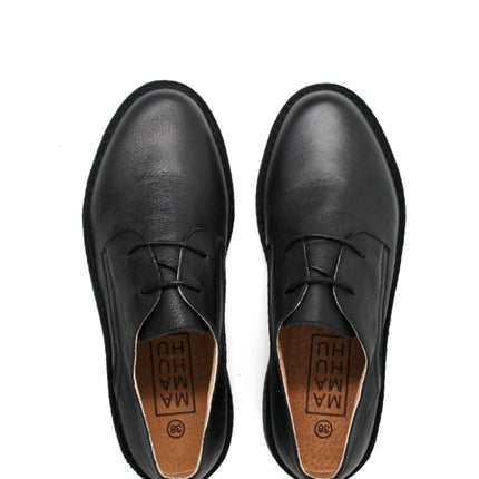 leather moccasin-Oxford Dark Night Smooth by Ethical & Sustainable Fashion Brand Mamahuhu