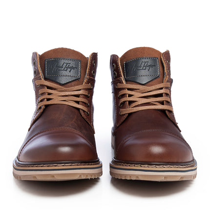 Leather Men-Matterhorn Leather Winter Boots by Ethical & Sustainable Fashion Brand Mamahuhu