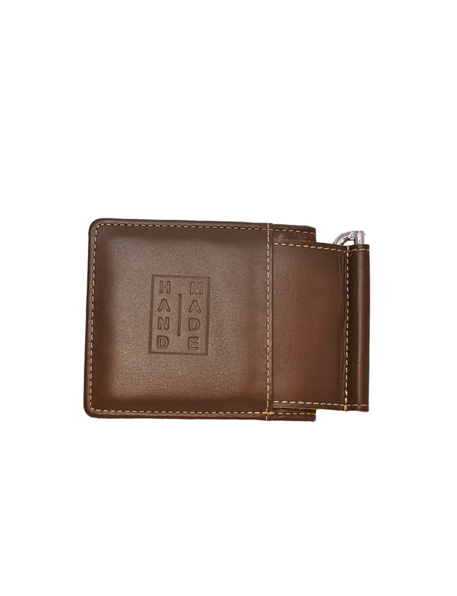 -Money Clip Wallet 2in1 Brown by Ethical & Sustainable Fashion Brand Mamahuhu