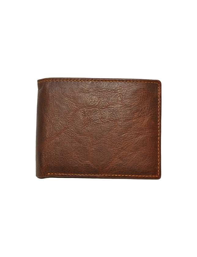 Wallets-Brown Bifold Wallet by Ethical & Sustainable Fashion Brand Mamahuhu