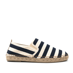 Espadrilles Men-Dino Zebra Navy by Ethical & Sustainable Fashion Brand Mamahuhu